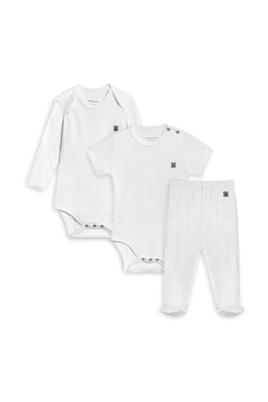 3'lü Monogram Body & Tayt Seti