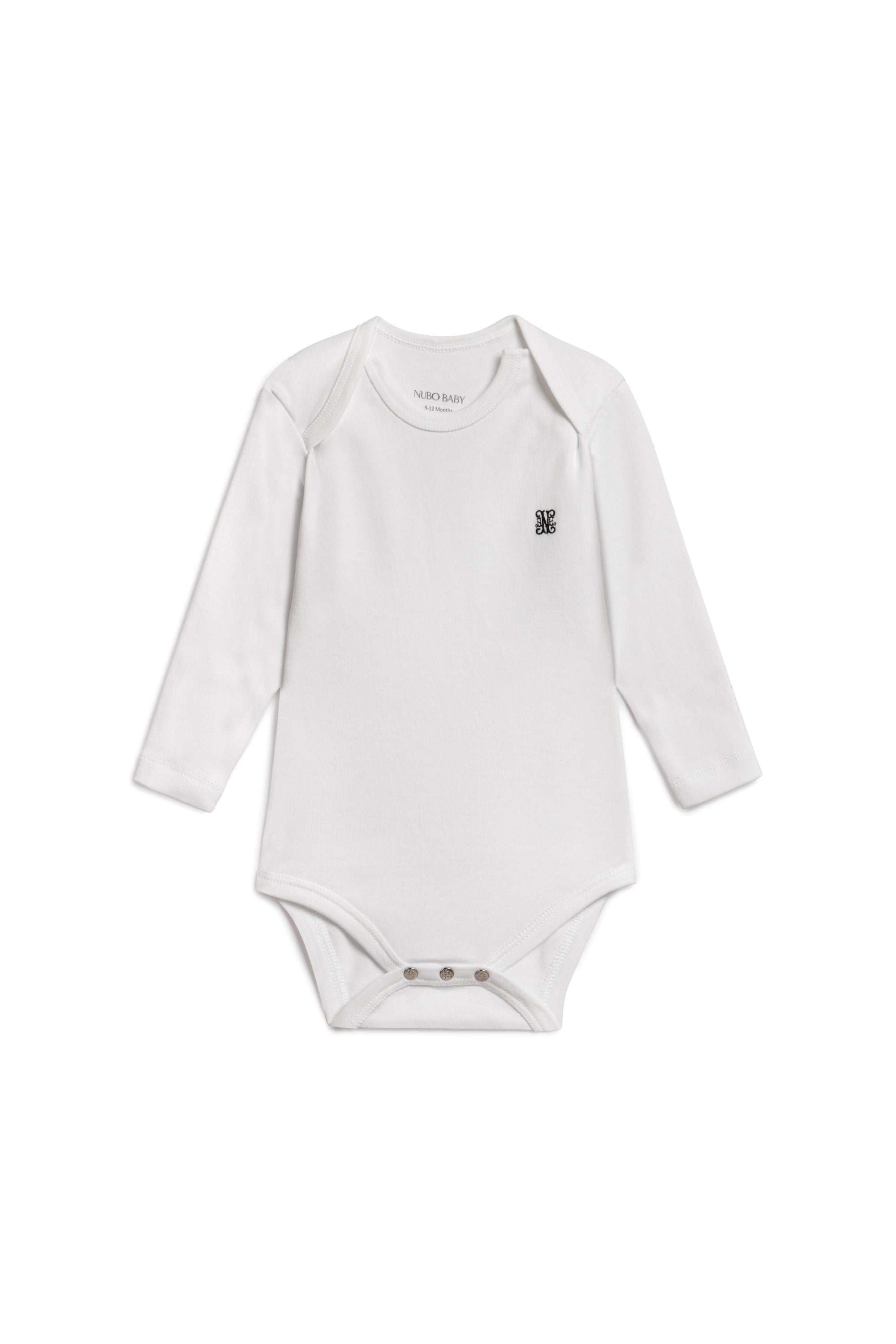 Uzun Kollu Monogram Nakışlı Body