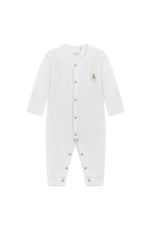 Tavşan Nakışlı Pijama Tulum